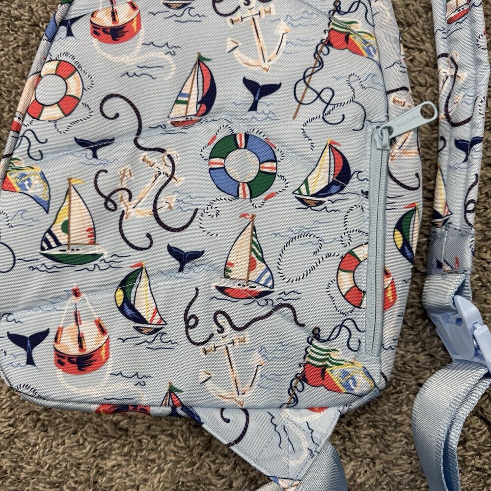 Vera Bradley ReActive Sling Backpack Nautical Blue New Blue - Picture 7 of 7